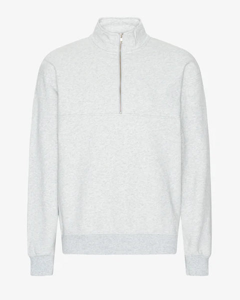 Colorful Standard Quarter Zip Sweatshirt - Snow Melange