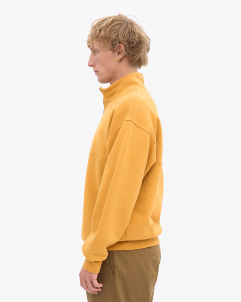 Colorful Standard  Organic Cotton Quarter Zip - Burned Yellow