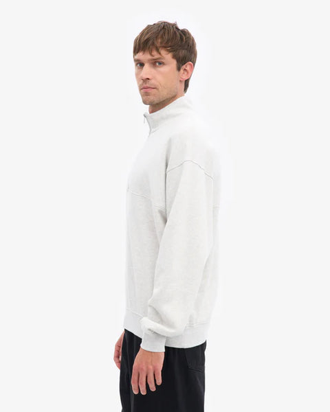Colorful Standard Quarter Zip Sweatshirt - Snow Melange
