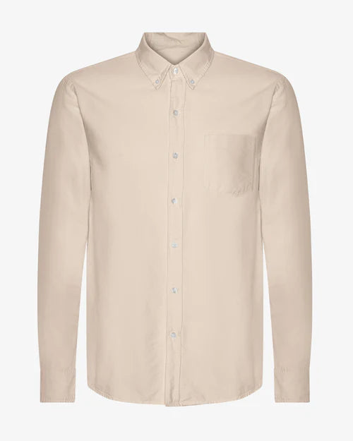 Colorful Standard Organic Button Down L/S Shirt - Ivory White