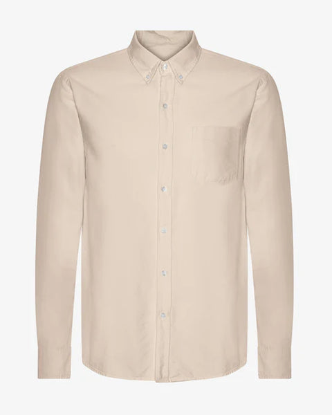 Colorful Standard Organic Button Down L/S Shirt - Ivory White