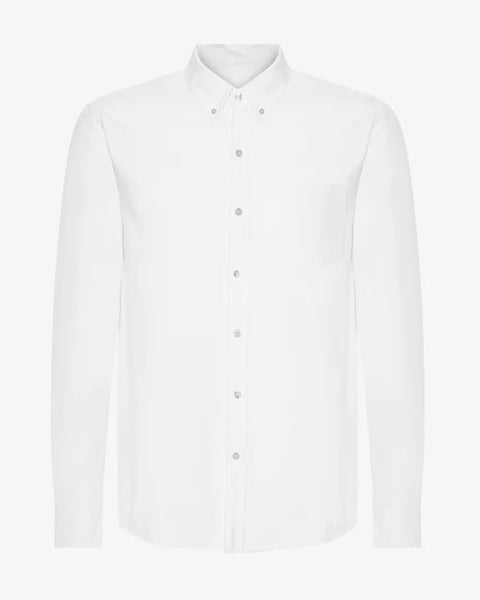 Colorful Standard Button Down L/S Shirt - Optical White