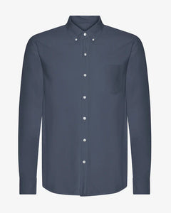 Colorful Standard  Organic Button Down L/S Shirt - Petrol Blue