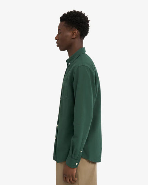 Colorful Standard Organic Button Down L/S Shirt - Emerald Green