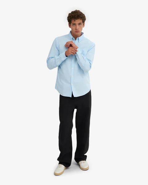Colorful Standard Organic Button Down L/S Shirt - Polar Blue