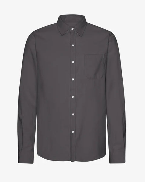 Colorful Standard Organic Flannel L/S Shirt - Lava Grey