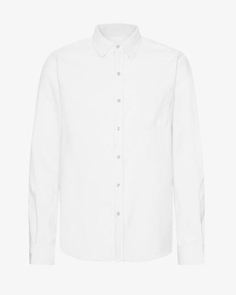 Colorful Standard L/S Organic Flannel Shirt - Optical White