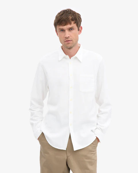 Colorful Standard L/S Organic Flannel Shirt - Optical White