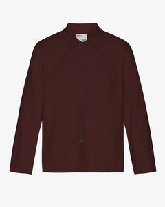 Colorful Standard  Workwear Jacket - Oxblood Red