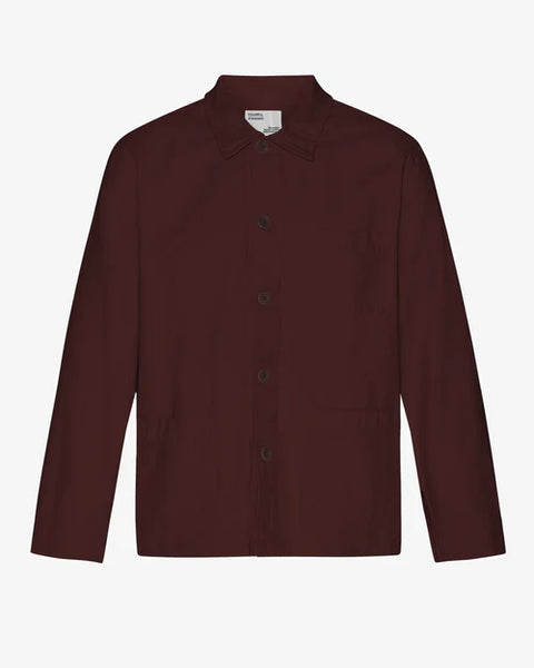 Colorful Standard  Workwear Jacket - Oxblood Red