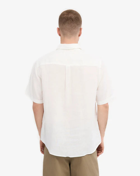 Colorful Standard S/S Linen Shirt - Optical White