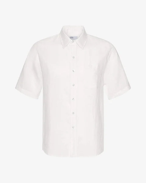 Colorful Standard S/S Linen Shirt - Optical White