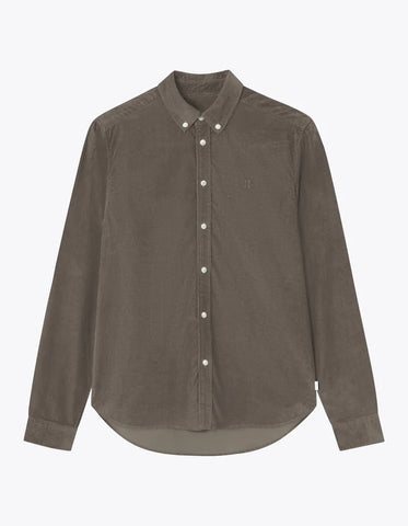 Les Deux Christoph Cord Shirt - Mountain Grey