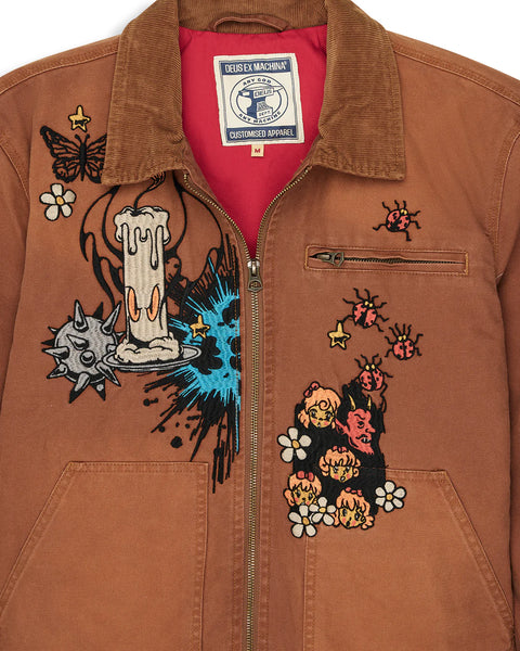 Deus ex Machina Collective Improv Jacket - Caramel Cafe (Brown)
