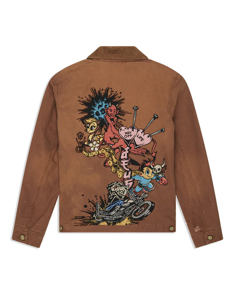 Deus ex Machina Collective Improv Jacket - Caramel Cafe (Brown)
