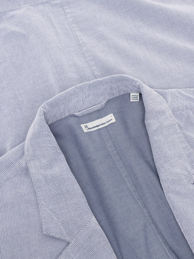 Knowledge Cotton Apparel Corduroy Blazer - Vintage Indigo