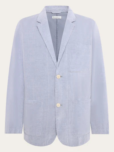 Knowledge Cotton Apparel Corduroy Blazer - Vintage Indigo