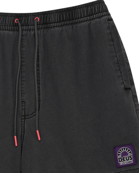 Deus Ex Machina Garment Dyed Sandbar Shorts - Anthracite