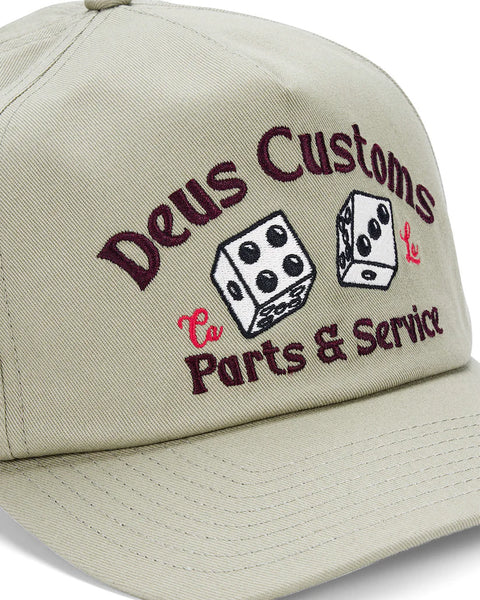 Deus Ex Machina Knucklebones Cap - Olive Green
