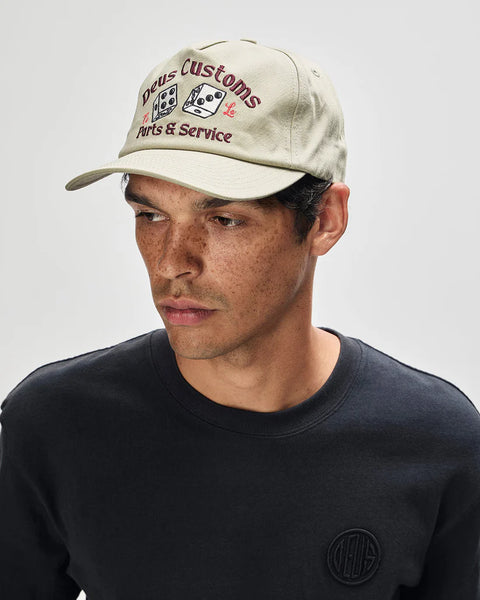 Deus Ex Machina Knucklebones Cap - Olive Green