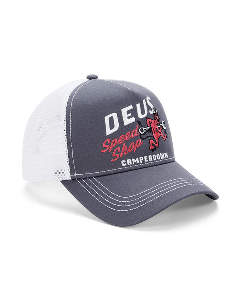 Deus Ex Machina Dogleg Trucker Cap - Dark Grey