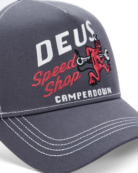 Deus Ex Machina Dogleg Trucker Cap - Dark Grey