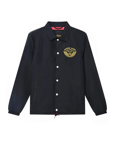 Deus Ex Machina Munificence Nylon Coach Jacket - Black