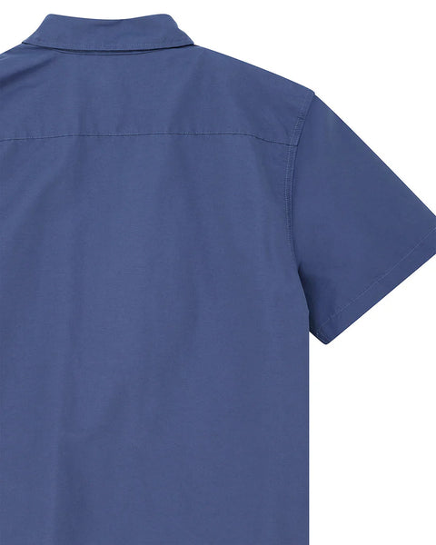 Deus Ex Machina Briggs S/S Shirt - Mechanic Blue