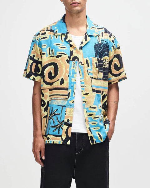 Deus Ex machina Freamon S/S Shirt - Yellow