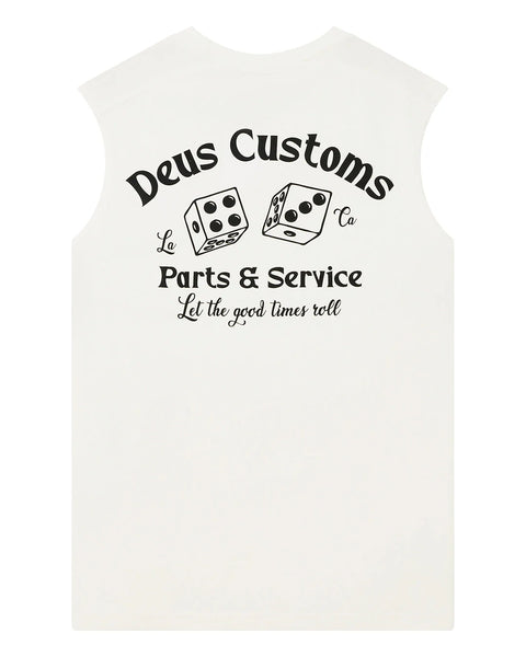 Deus Ex Machina Knucklebones Muscle Tee - Dirty White