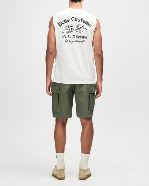 Deus Ex Machina Knucklebones Muscle Tee - Dirty White