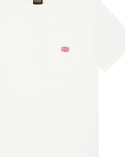 Deus Ex Machina Parts & Service Pocket Tee - Vintage White