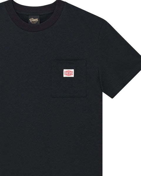Deus Ex machina Parts & Service Pocket Tee - Black