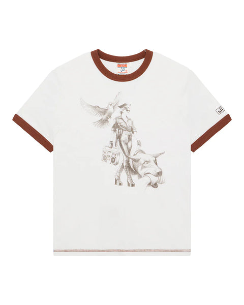 Deus Ex Machina Beat Down Tee - Dirty White
