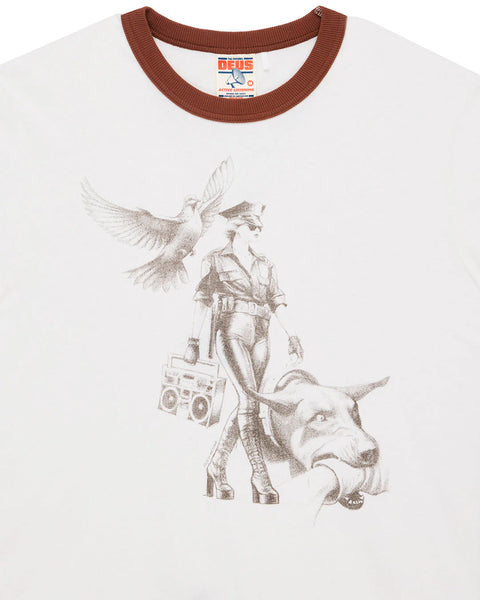Deus Ex Machina Beat Down Tee - Dirty White