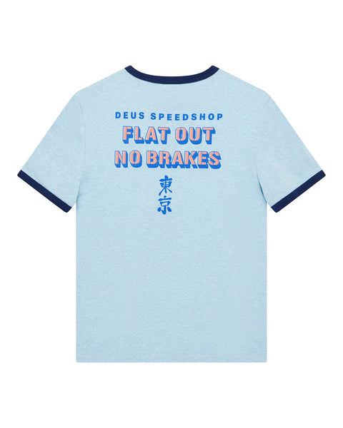Deus Ex Machina Flat Out Tee - Strong Blue
