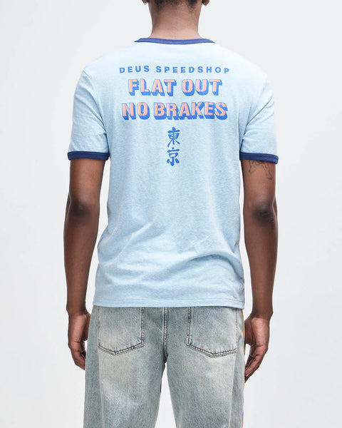 Deus Ex Machina Flat Out Tee - Strong Blue