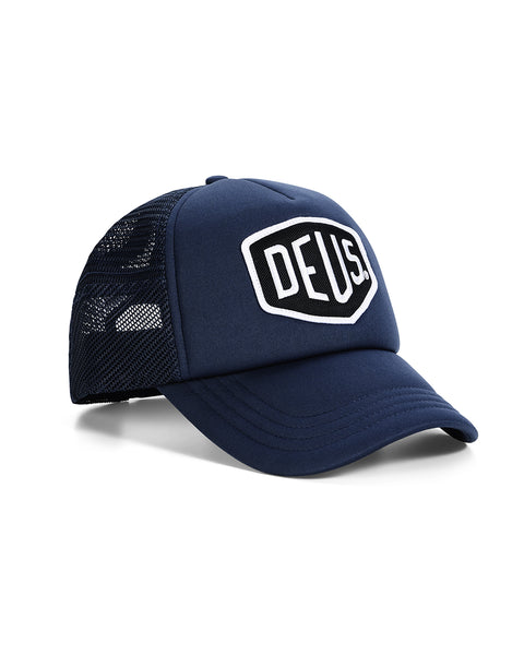Deus Ex Machina Baylands Trucker Cap - Mechanic Blue