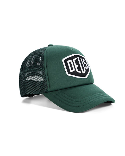 Deus Ex Machina Baylands Trucker Cap - Racing Green