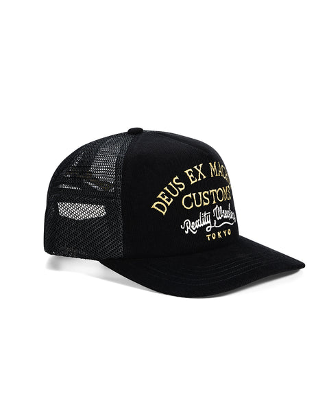 Deus Ex Machina Marsden Trucker Cap - Black