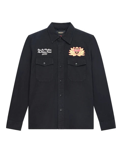 Deus Ex Machina Sacred Chest L/S Shirt - Black