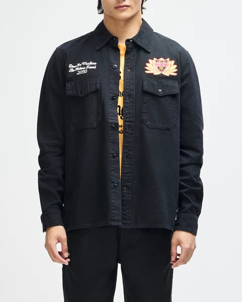 Deus Ex Machina Sacred Chest L/S Shirt - Black