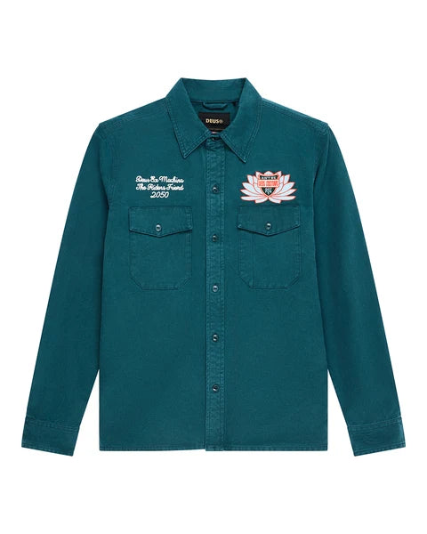 Deus Ex Machina Sacred Chest L/S Shirt - Racing Green