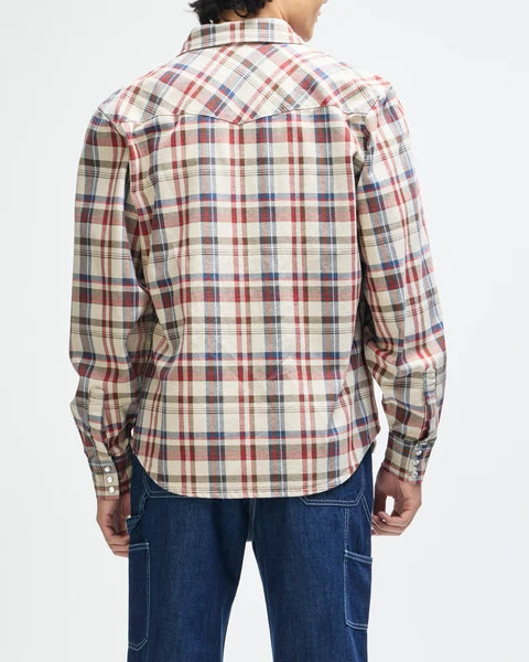 Deua Ex Machina Reality Wreckers Check L/S Shirt - Natural Check