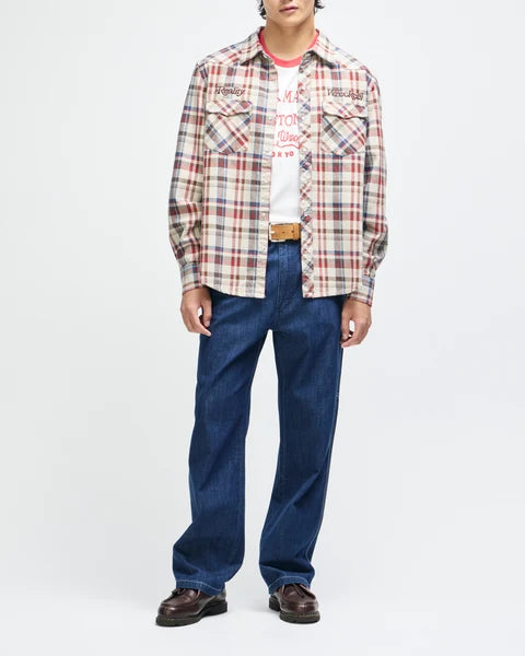 Deua Ex Machina Reality Wreckers Check L/S Shirt - Natural Check