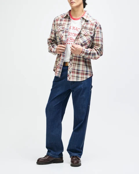 Deua Ex Machina Reality Wreckers Check L/S Shirt - Natural Check