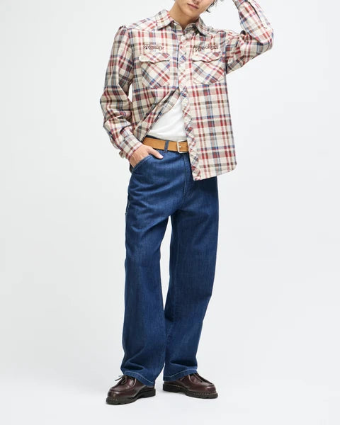 Deua Ex Machina Reality Wreckers Check L/S Shirt - Natural Check