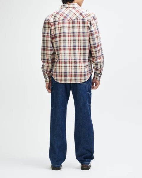 Deua Ex Machina Reality Wreckers Check L/S Shirt - Natural Check