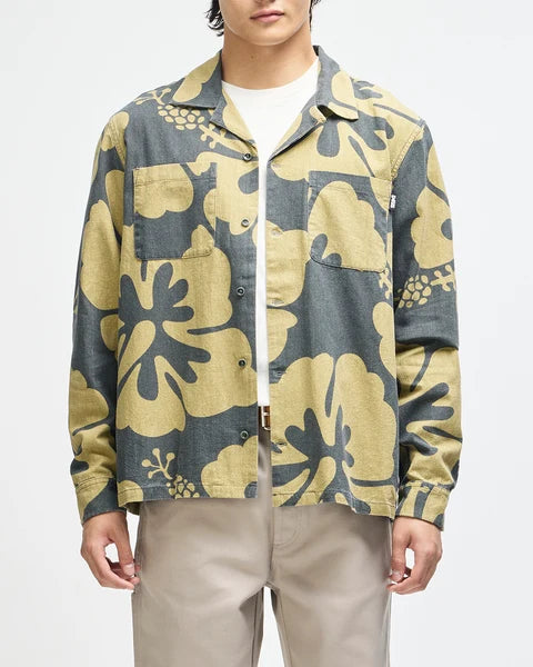 Deus Ex Machina Oahu L/S Shirt - Anthracite Grey