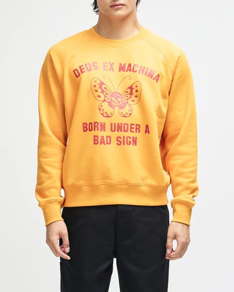 Deus Ex Machina Bad Sign Crew - Radiant Yellow